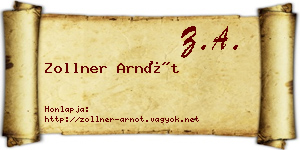 Zollner Arnót névjegykártya